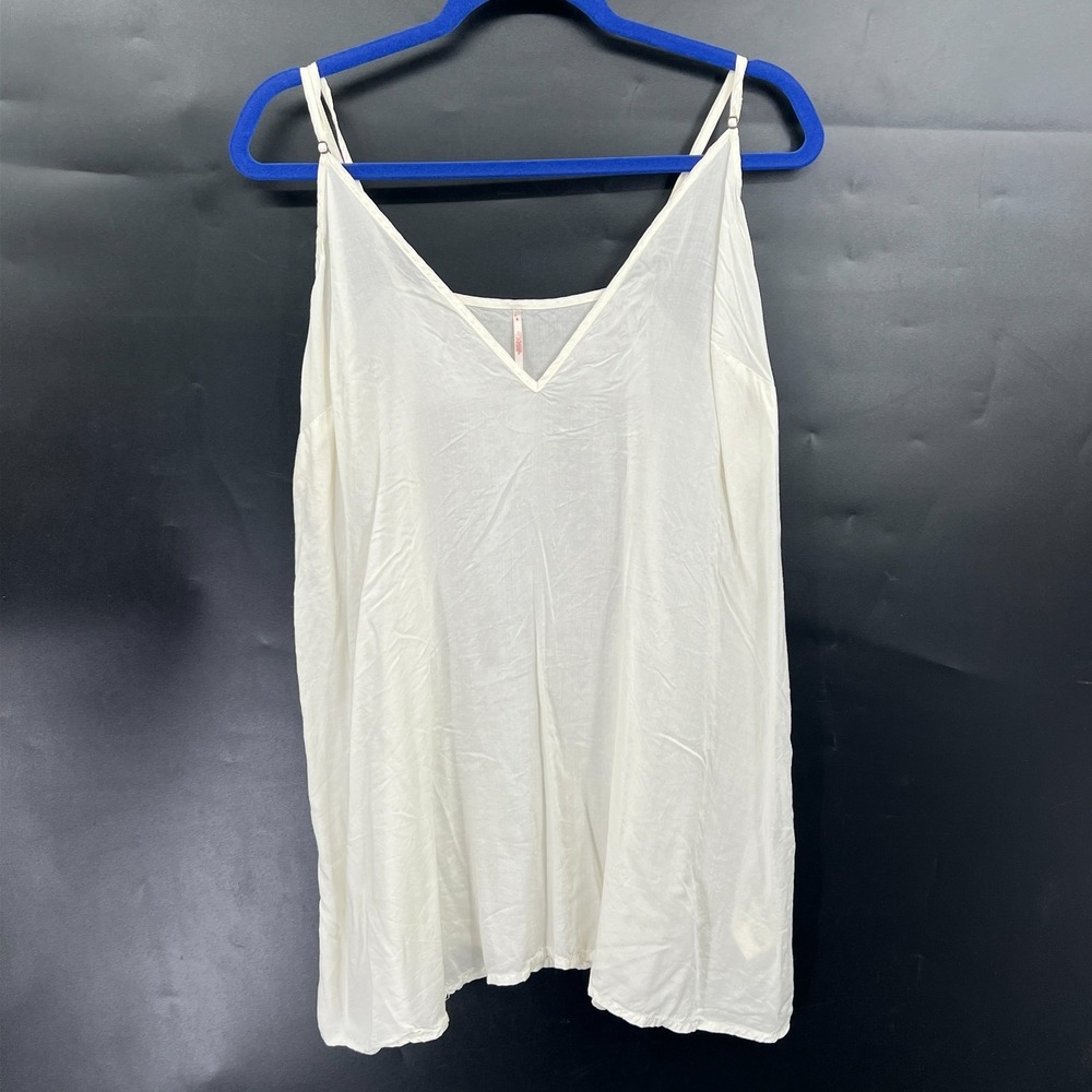 Free People offwhite white slip dress 90s inspired grunge coquette boho top‎ M